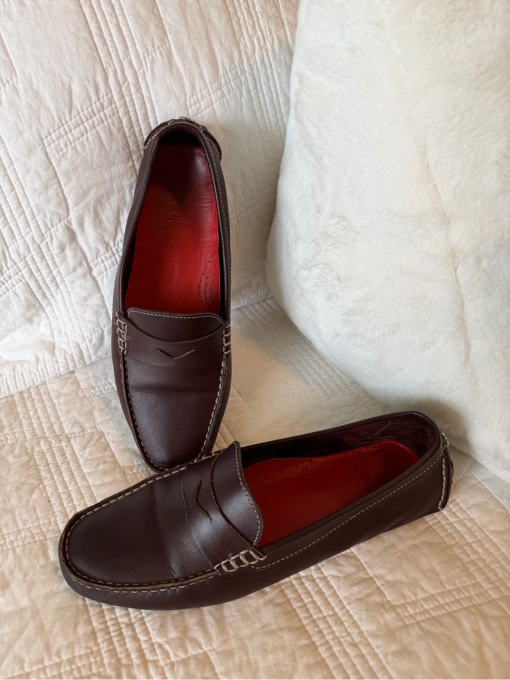 Cole Haan brown leather loafers 8.5M